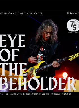 单曲#110 Metallica - Eye of the Beholder 电吉他音视谱伴分轨