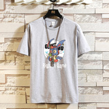 2025新款印花短袖t恤男韩版纯棉打底衫潮流夏季男装上衣T106-P25，男装T恤，星座211-2