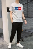 运动休闲百搭衣服套装T恤男2025年春夏新款韩版潮流帅气一套P60，男装T恤，星座211-2