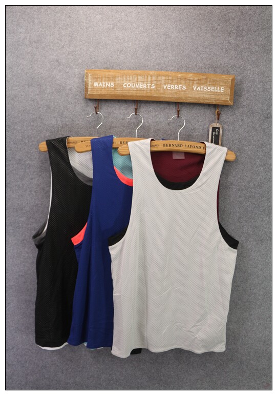 순수 대외 원조 레오파드 PU 말 남자 미국 농구 유니폼 가역 착용 속건 통기성 스포츠 조끼 TPU24004