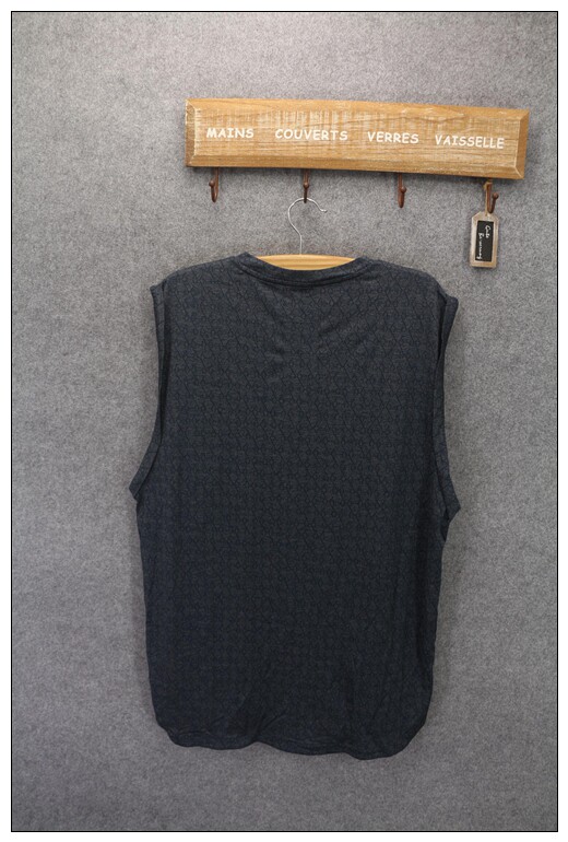 순수 대외 원조 표범 PU 말 남성용 속건성 통기성 스포츠 및 레저 피트니스 조끼 민소매 탑 TPU24005