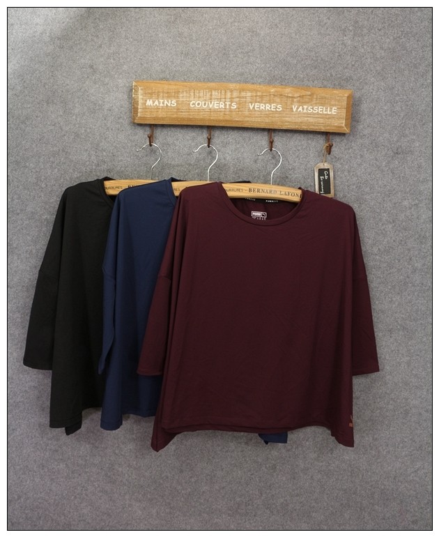 渠道豹子pu马 女装宽松速干休闲宽松中袖上衣 tpu20044