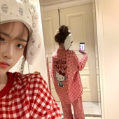 hellokitty睡衣女纯棉长袖 2025春秋可爱卡通凯蒂猫网红家居服套装