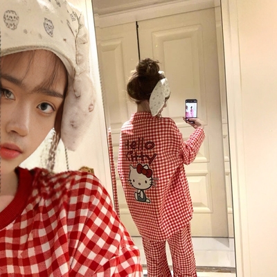 hellokitty睡衣女纯棉长2025春秋