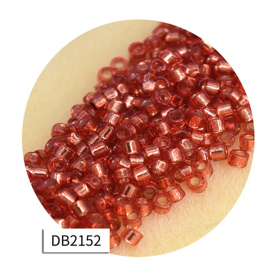 心欣进口珠日本御幸MIYUKI古董珠1.6mm灌银玫粉DB2152
