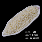 心欣进口珠DB352日本御幸MIYUKI古董珠1.6mm磨砂米色DB883 DB1130