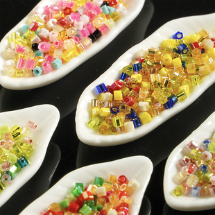 独家东宝2mm角珠2cut混合珠日本进口米珠TOHODIY串珠材料玻璃米珠