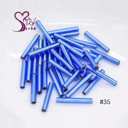 日本东宝TOHO进口米珠15mm管珠#35玻璃散珠DIY手工串珠材料7g包装