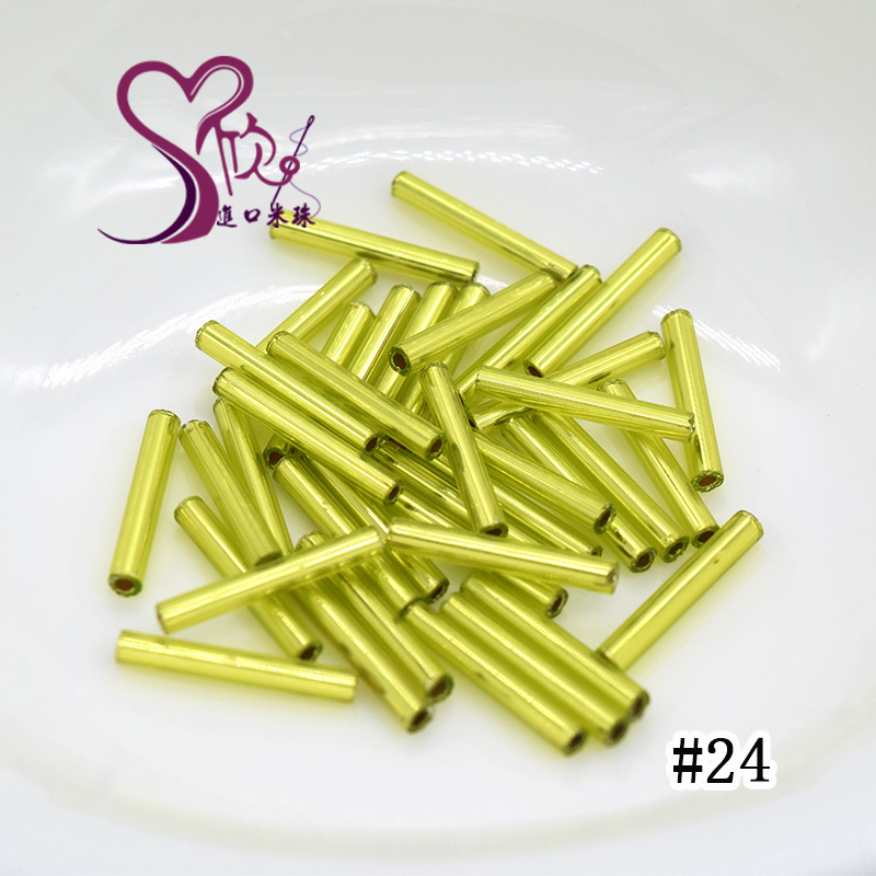 日本东宝TOHO进口米珠15mm管珠#22C玻璃散珠DIY手工串珠材料7g