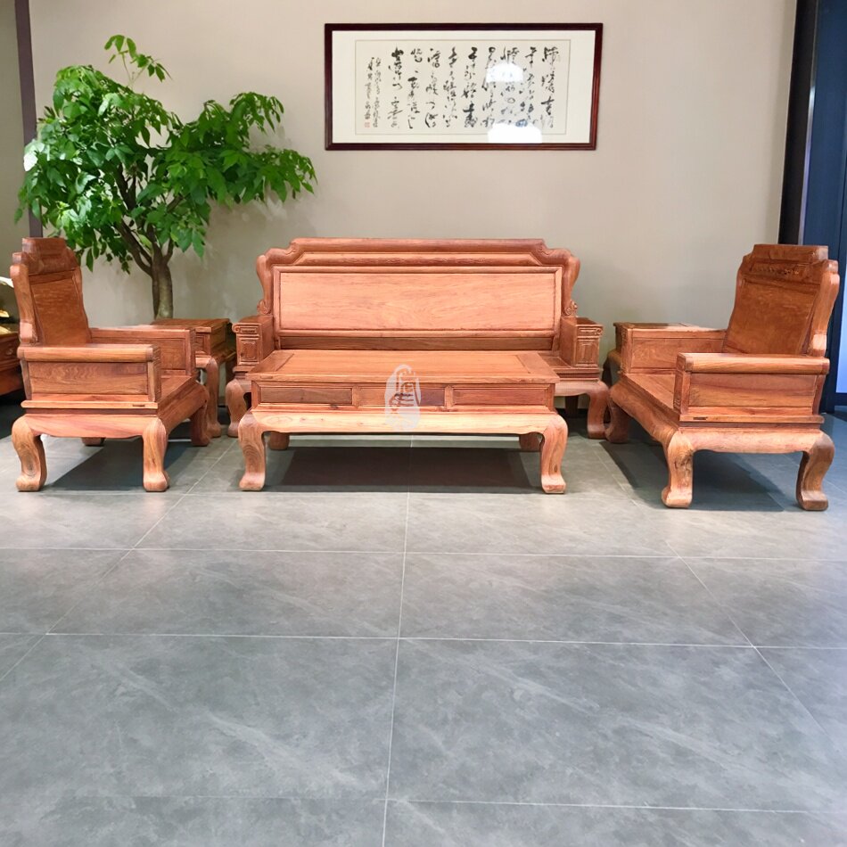 实木沙发客厅沙发大果紫檀