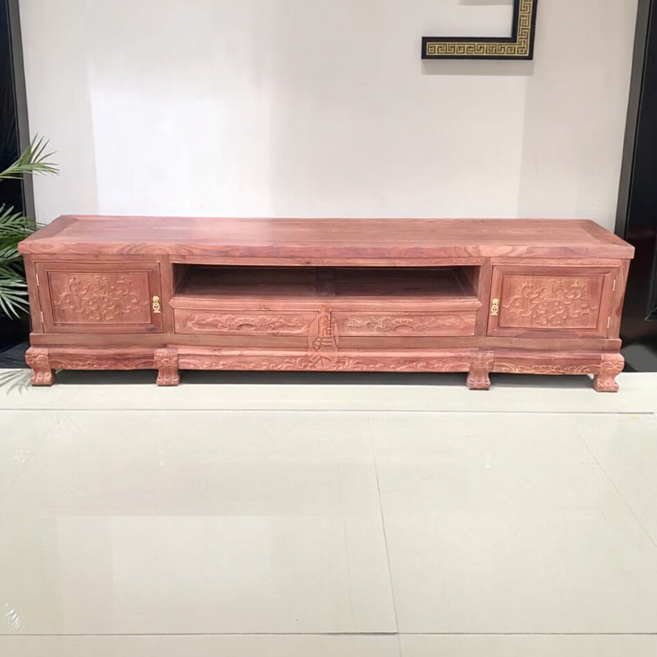 红木家具缅甸花梨二门二抽电视柜客厅地柜实木电视柜正宗大果紫檀