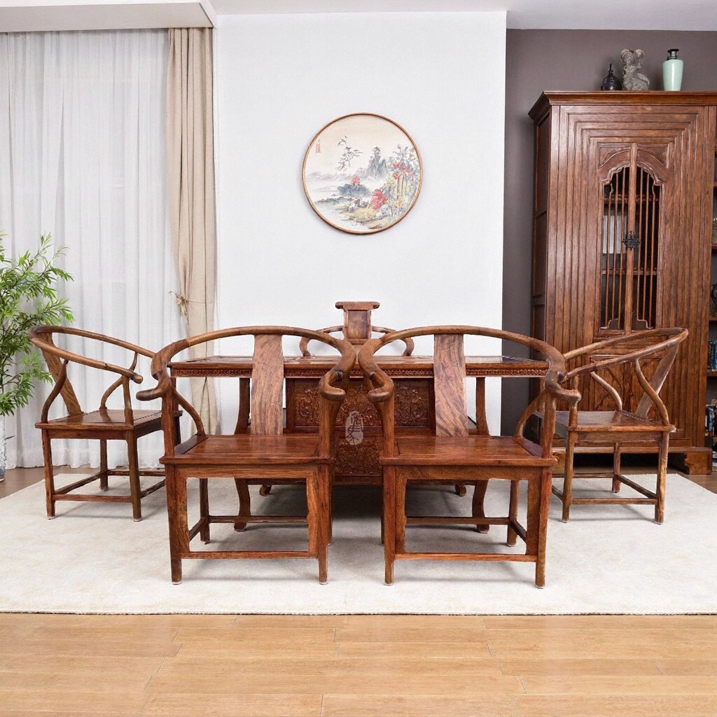 红木家具缅甸花梨木1.6米雕花茶桌泡茶功夫茶茶台国标大果紫檀
