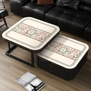 2025新款大圆角正方形桌垫防水防油防烫客厅茶几垫子餐桌皮革桌布