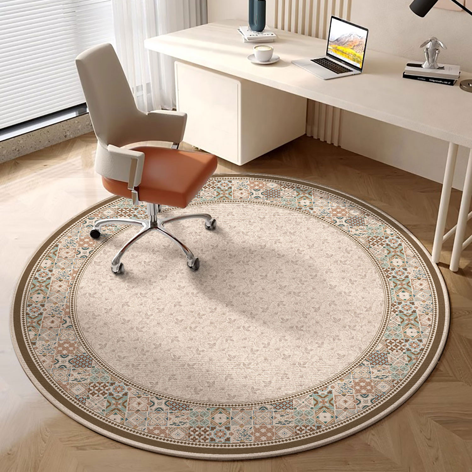 圆形电脑椅子地垫客厅沙发摇椅脚垫衣帽间书桌下椅子书房转椅地毯