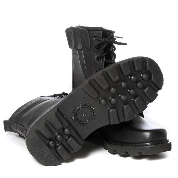 Boots militaires en cuir - Ref 1399024 Image 4