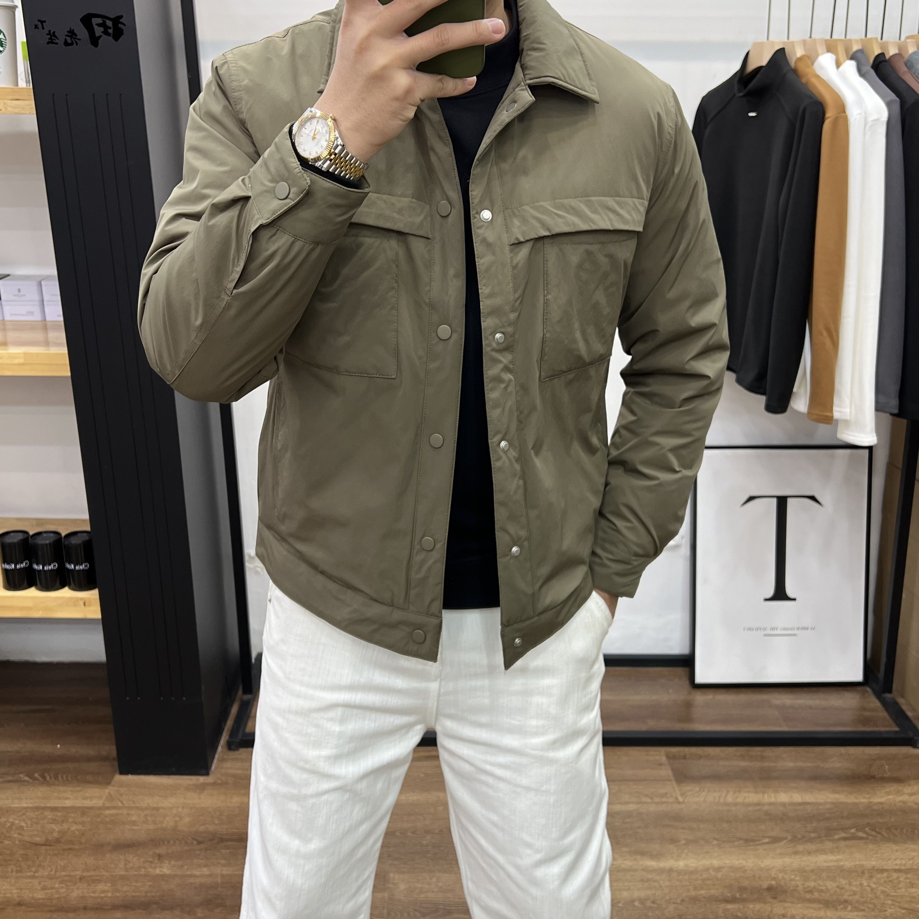 中老年潮流简约百搭高品质羽绒服