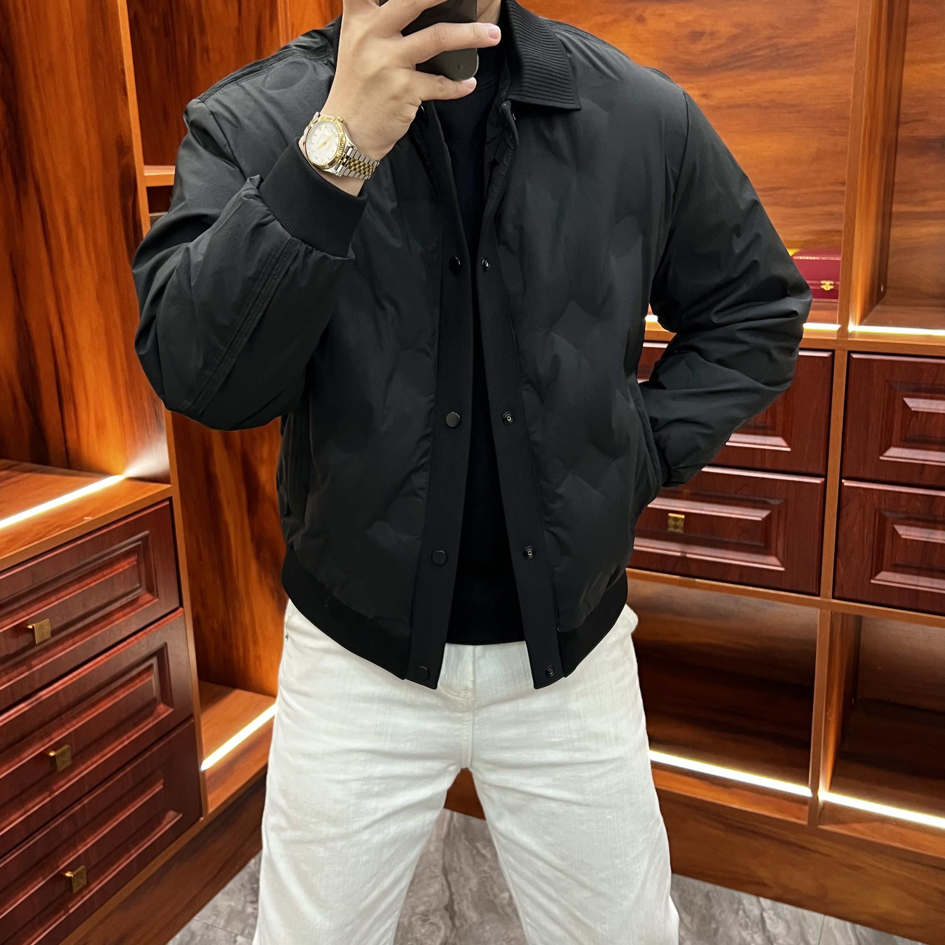 高品质休闲潮流男士中老年羽绒服