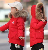 加厚童装 清仓特价 巴拉赫儿童羽绒服男童中小童宝宝中长款 男孩外套