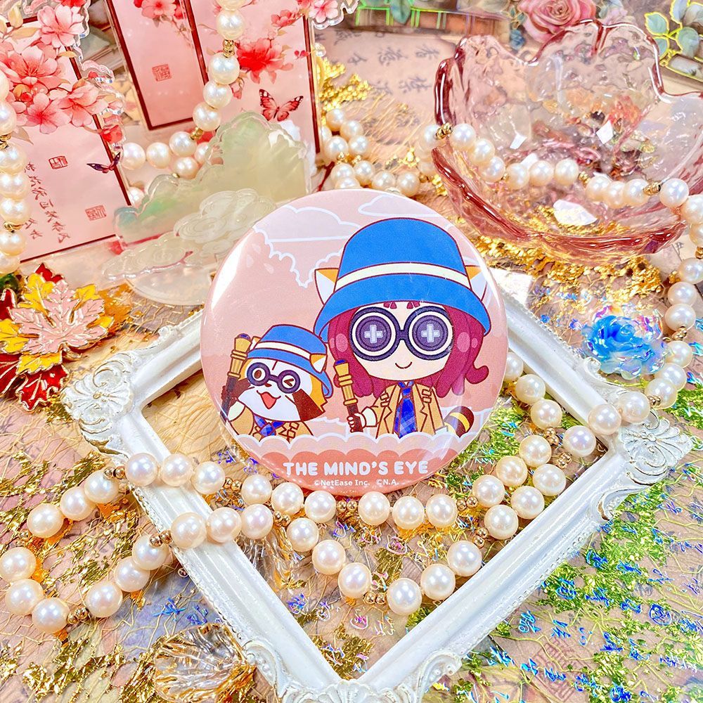 9.22正版日谷子第五人格周边盲女海伦娜吧唧立牌挂件彩窗小浣熊