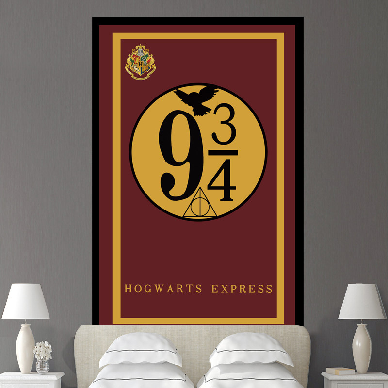哈利波特周边九又四分之三站台装饰挂布卧室出租屋民宿改造背景布