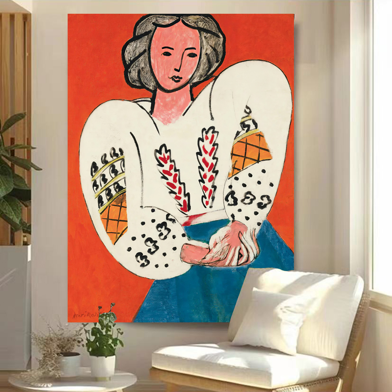 Henri Matisse亨利·马蒂斯野兽派油画风罗马尼亚上衣挂毯 装饰毯