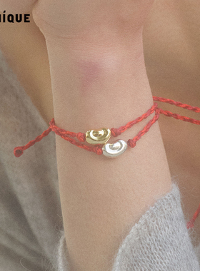 Picnique元宝红绳手链