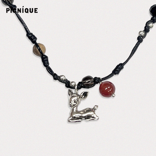 Picnique 小鹿细绳短项链