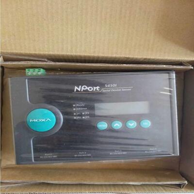 配件NPORT 5450I MOXA摩莎光电隔离 串口伺服器议价