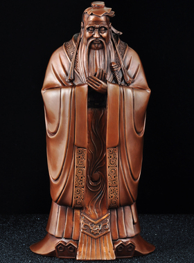 紫铜摆件孔子像人物母校庆典