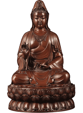 紫铜摆件南海观世音菩萨寺庙