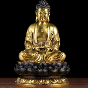 特大号全铜大日如来佛祖佛像摆件家用 客厅迦牟尼佛坐神像