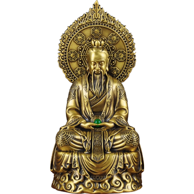 黄铜三清道祖摆件一套道德元始灵