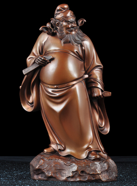 紫铜钟馗摆件天师神像风水客厅