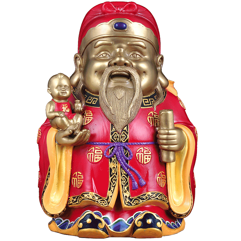 家居客厅送长辈商务福禄寿三星