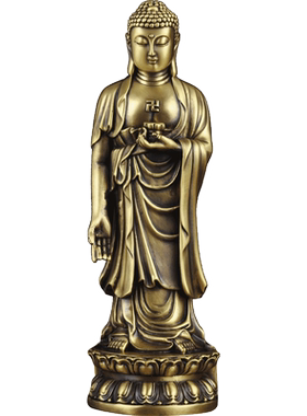 全铜释迦佛摆件摩尼寺庙