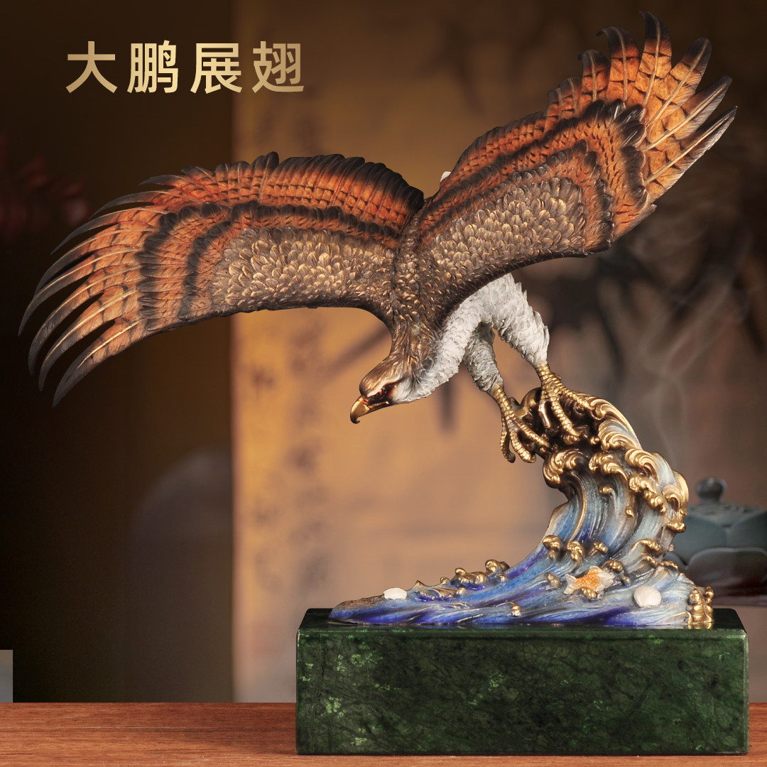 彩铜大展宏图老鹰摆件