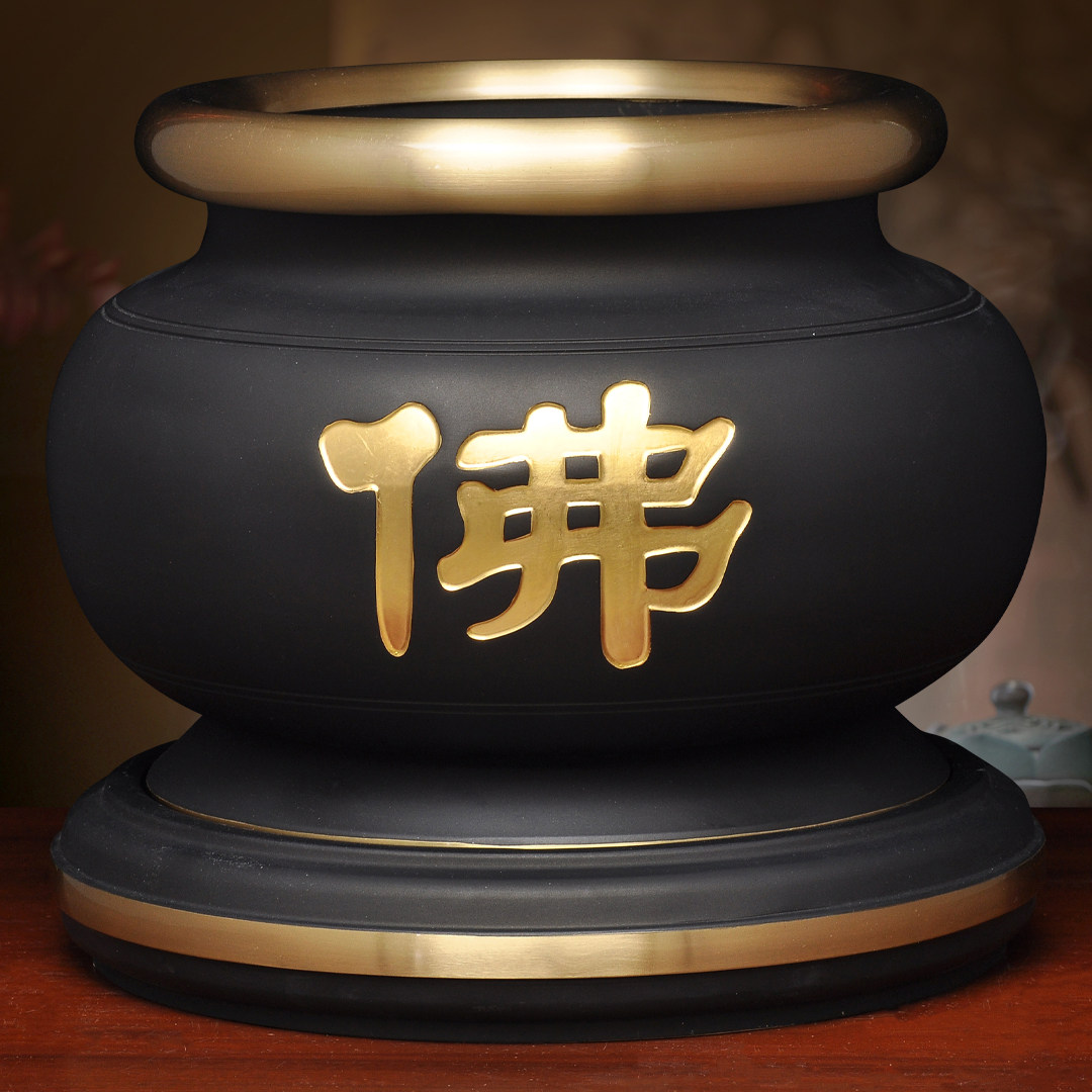 纯铜古铜黑金佛字香炉特大号家用寺庙佛前供奉烧香插香线香檀香炉,家居饰品,装饰摆件,淘宝优惠券,粉丝福利购,淘宝优惠卷