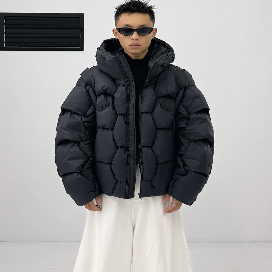 高级感保暖加厚90白鹅绒羽绒夹克