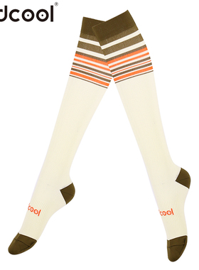 Findcool专业健身跳绳袜2双女子中长筒瘦腿骑行运动袜马拉松跑步