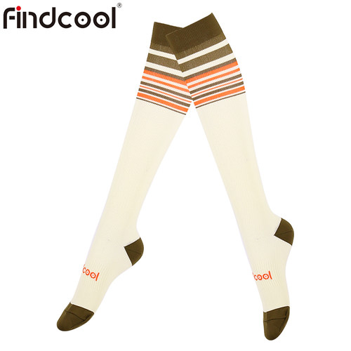 跳绳压缩袜运动袜Findcool女中筒