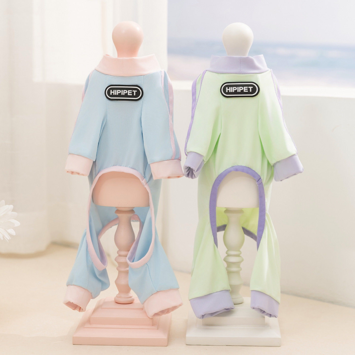 日本fov狗狗四脚衣薄款透气凉凉衣可牵引中小型泰迪宠物服饰