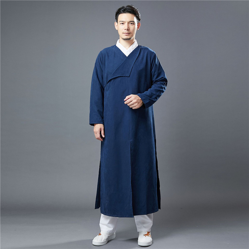 春季风衣改良纯色茶服禅意长衫