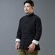 立领棉服盘扣开衫 棉衣外套潮款 短棉袄休闲单排扣 中青年男士 秋冬季