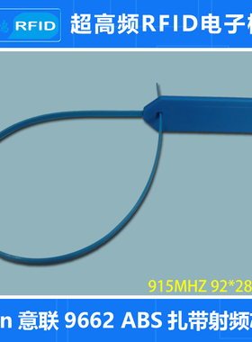 RFID电子标签扎带UHF远距离ABS意联Alien9662超高频射频感应芯片