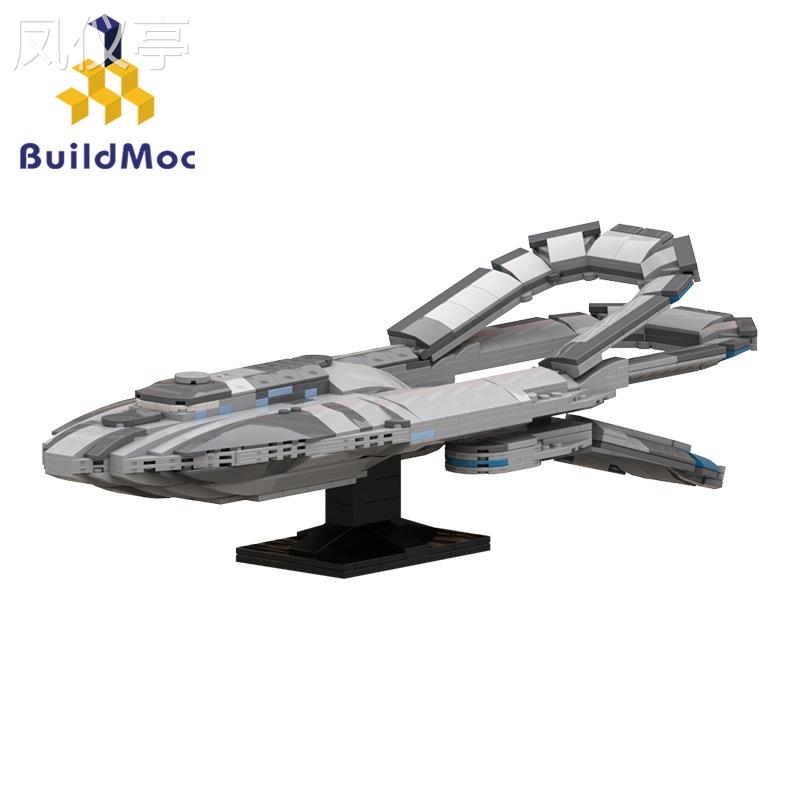 MOC-117976奥维er号航空母舰ECV-197男孩拼搭积木玩具模型