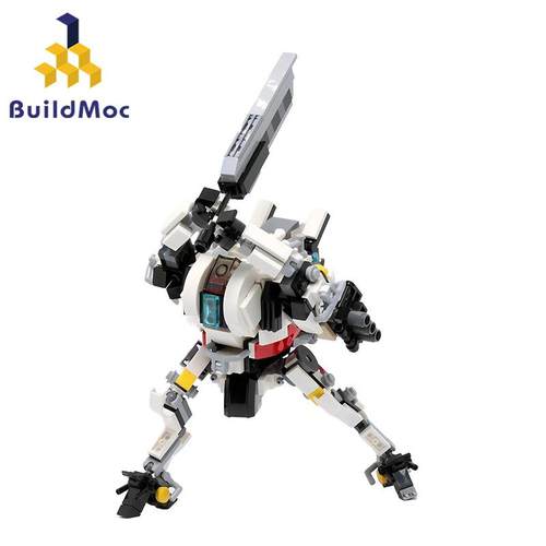 BuildMoc小颗粒MOC泰坦陨落2机甲浪人级泰坦拼搭积木玩具套装模型
