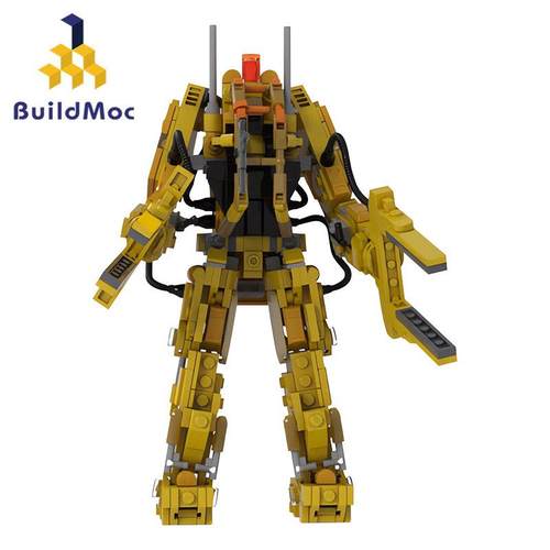 BuildMoc小颗粒MOC拼搭积木异形机械战士机甲模型DIY男生玩具礼物