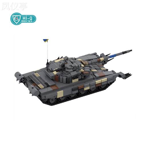 跨境ozon虾皮LAZADA热卖国产积木MOC-157653乌克兰坦克玩具模型