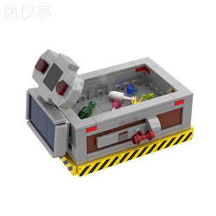 闹鬼公司-手推车创意积木模型小颗粒儿童益智拼装积木玩具礼