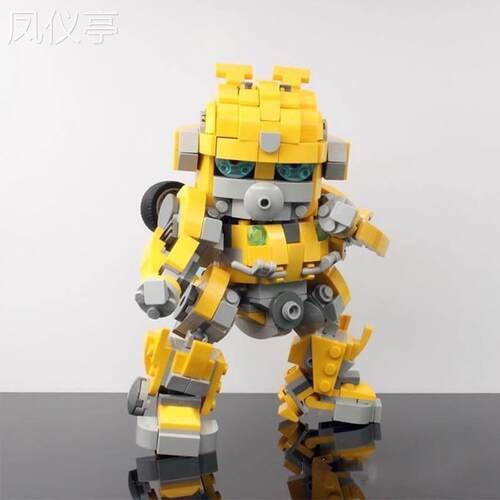 兼容MOC变形机甲大黄蜂BUMBLEBEE汽车人益智拼装玩具积木男